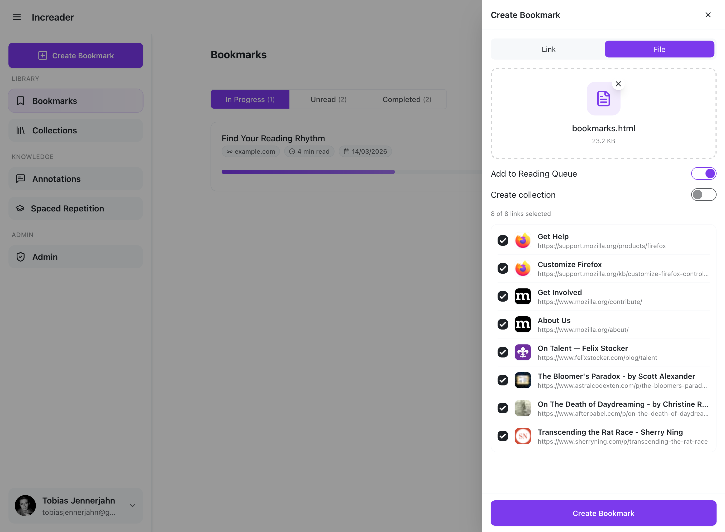 Bulk import manager.